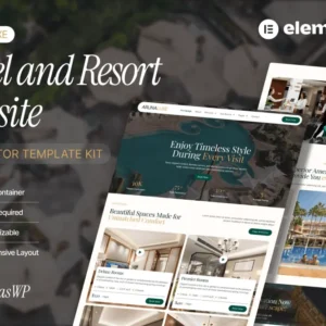 Hotel & Resort Elementor Template Kit – ArunaLuxe