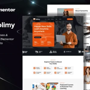 Online Courses & Education Elementor Template Kit – Blimy