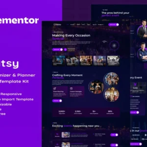 Event Organizer Elementor Template Kit – Eventsy