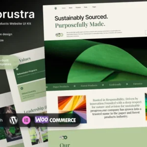 Forest Products Elementor Template Kit – Forustra