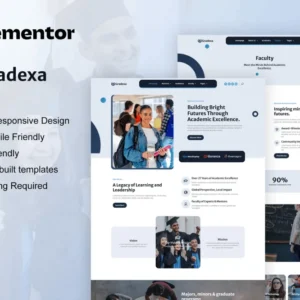 University & School Elementor Pro Template Kit – Gradexa