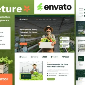 Hydroponic Elementor Template Kit – Greture