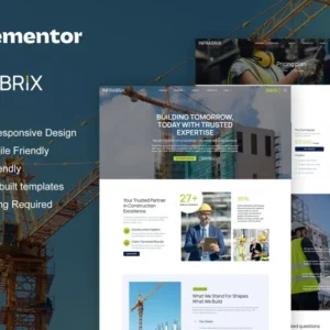 Construction & Building Service Elementor Template Kit – Infabrix
