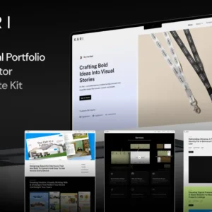 Personal Portfolio Elementor Template Kit – Kari