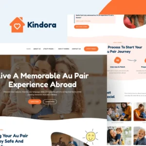 Au Pair Elementor Template Kit – Kindora