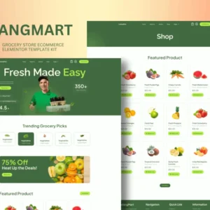 Grocery Store Elementor Template Kit – Ladangmart