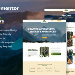 Outdoor Adventure & Camping Elementor Pro Template Kit – Nomarra