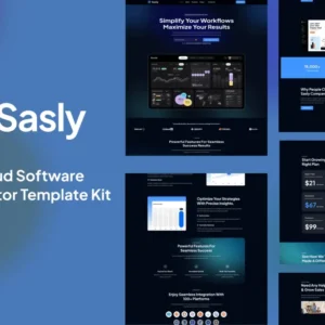 Cloud Software Elementor Template Kit – Sasly