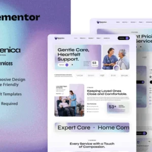 Home Care Service Elementor Template Kit – Serenica