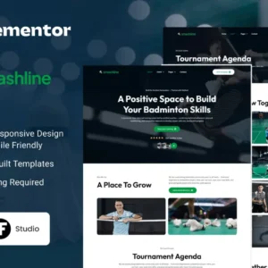 Badminton Club & Academy Elementor Template Kit – Smashline