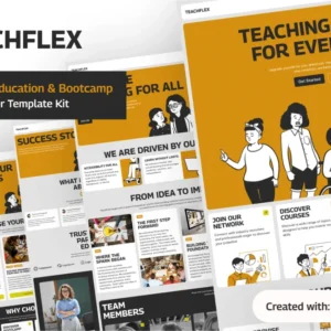 Online Education & Bootcamp Elementor Template Kit – Teachflex