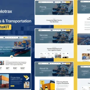 Logistics & Transportation Elementor Template Kit – Velotrax