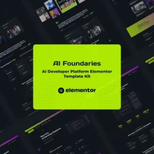Software Developer Platform Elementor Template Kit – AI Foundaries