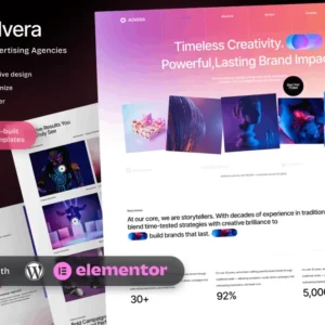 Advertising Agency Elementor Template Kit – Advera