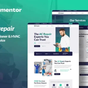 Air Conditioner Repair Service Elementor Template Kit – Airepair