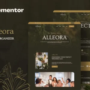 Wedding Organizer Elementor Template Kit – Alleora