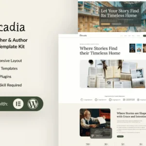 Book Publisher & Author Elementor Template Kit – Arcadia