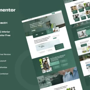 Architecture & Interior Design Services Elementor Template Kit – Architectx