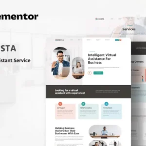 Virtual Assistant Service Elementor Template Kit – Assista