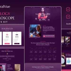 Astrology & Horoscope Elementor Template Kit – AstralVue