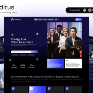 Audit & Assurance Consulting Elementor Template Kit – Auditus