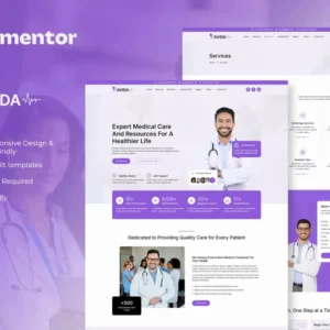 Health & Medical Elementor Template Kit – Avida