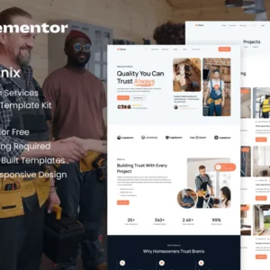 Handyman Services Elementor Template Kit – Branix