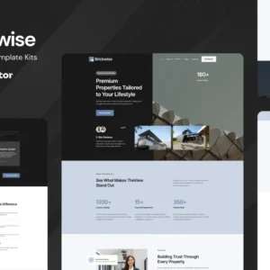 Real Estate Elementor Template Kit – Brickwise