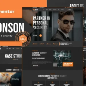 Bodyguards & Security Agency Elementor Template Kit – Bronson