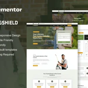 Pest Control Service Elementor Pro Template Kit – BugShield