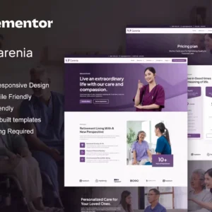 Home Care & Private Nursing Services Elementor Template Kit – Carenia