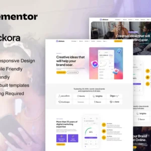 Digital Marketing Agency Elementor Template Kit – Clickora
