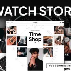 Watch Store Elementor Pro Template Kit – Clocki