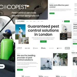 Pest Control Services Elementor Template Kit – Cocopest