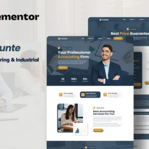 Manufacturing & Industrial Elementor Template Kit – Counte