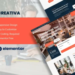 Digital Agency Elementor Template Kit – Creativa