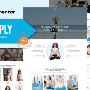 Yoga & Meditation Elementor Template Kit – Deeply