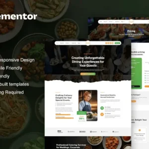 Catering Service & Restaurant Elementor Template Kit – Delecta
