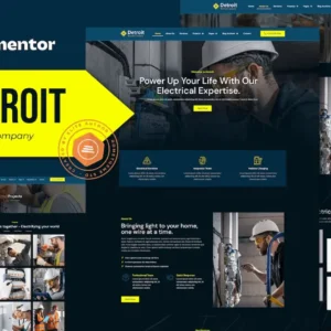 Electrical Company Elementor Pro Template Kit – Detroit