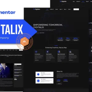 Software Company Elementor Pro Template Kit – Digitalix