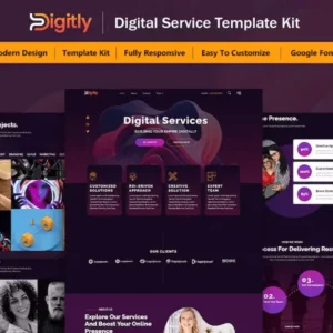 Digital Service Agency Elementor Template Kit – Digitly