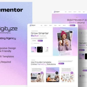 Digital Marketing Agency Elementor Template Kit – Digityze