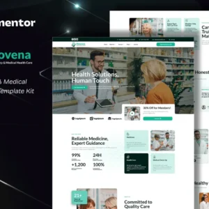Pharmacy & Medical Elementor Template Kit – Dovena