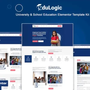 University & School Education Elementor Template Kit – Edulogic