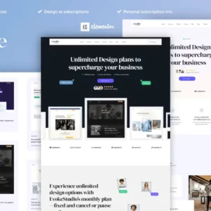 Creative Digital Agency Elementor Pro Template Kit – EvokeStudio