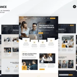 Insurance Agency & Finance Elementor Pro Template Kit – Finsurance