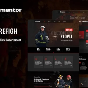 Firefighter & Fire Department Elementor Template Kit – Firefigh