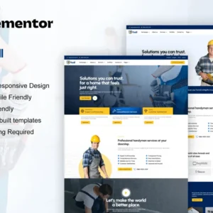 Handyman & Repair Service Elementor Pro Template Kit – FixAll