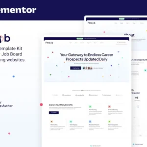 Job Board & Vacancies Elementor Template Kit – Flexjob