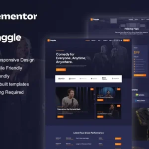 Comedian & Entertainment Show Elementor Template Kit – Gaggle